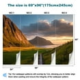 thumbnail image 3 of Peel and Stick Wallpaper Panoramic view colorful sunrise mountains Modern Art Wall Mural Decor Self Adhesive and Removable 69in x 98in, 3 of 8