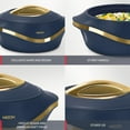 thumbnail image 4 of MILTON Pearl 2500 Inner Stainless Steel Casserole, 2.1 litres, Blue | BPA Free | Food Grade | Easy to Carry | Easy to Store | Chapati | Roti | Curd Maker, 4 of 7