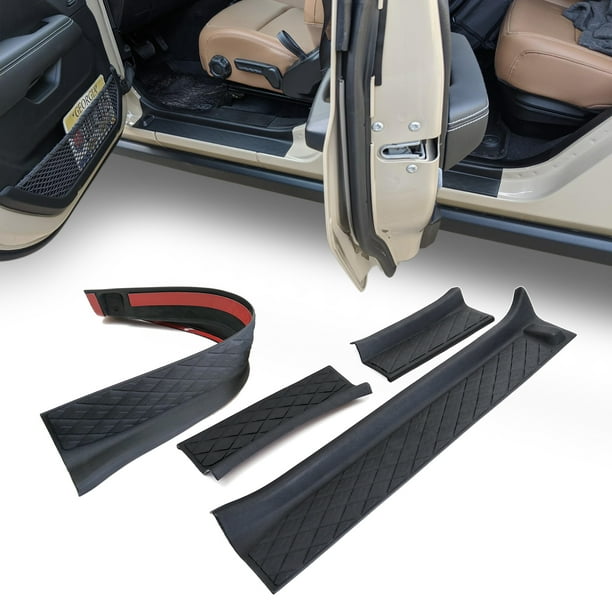 XBEEK All-Terrain Entry Guards Rubber Door Sill Plate Cover for 2018-2022 Jeep Wrangler JL Unlimited & Gladiator JT XBEEK All-Terrain Entry Guards Rubber Door Sill Plate Cover for 2018-2022 Jeep Wrangler JL Unlimited & Gladiator JT