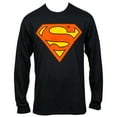 thumbnail image 1 of Superman Symbole Noir T-shirt à Manches Longues-3xlarge, 1 of 2