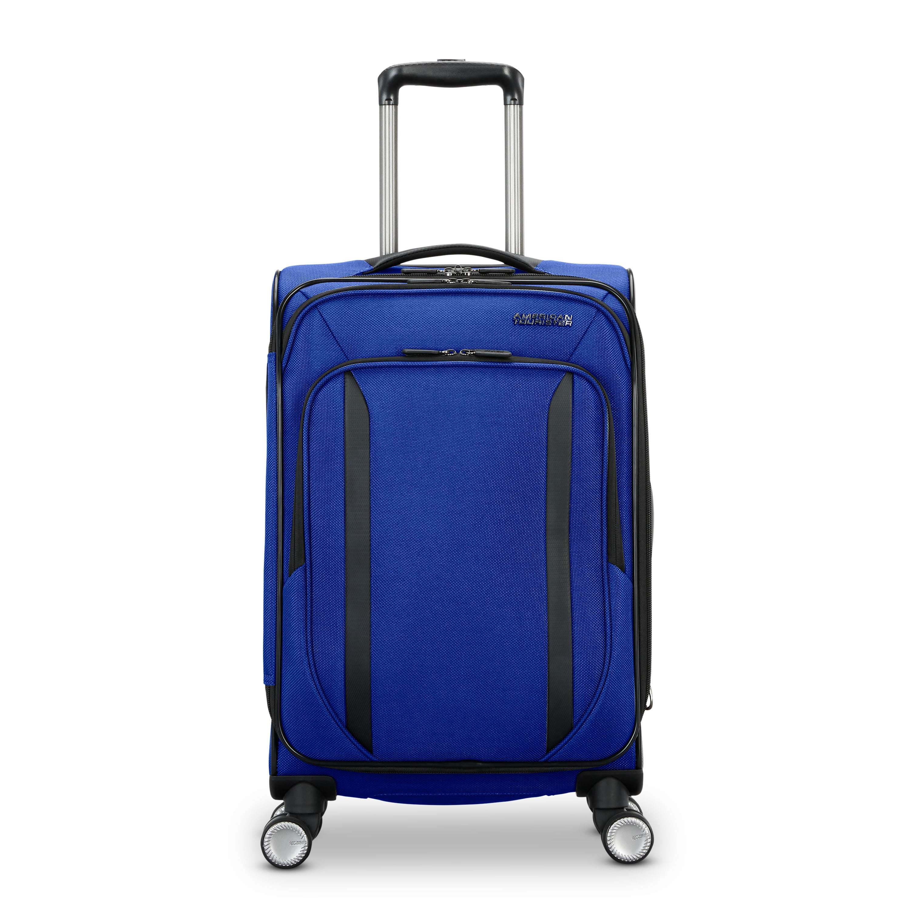 American Tourister Dash XLT Softside Carry On Luggage with Spinner Wheels Single Piece - Sapphire Blue