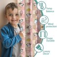 thumbnail image 3 of Blackout Kids Curtains,Beige Cow Checker Pattern Childrens Insulated Curtains Set Of 2,Bedroom Essentials,Toddler Room Decor 42x84in(106x213cm), 3 of 5