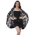 thumbnail image 2 of Moomaya Front Open Printed Shrug Beach Clothes For Kimono Cardigans For Women, 2 of 5