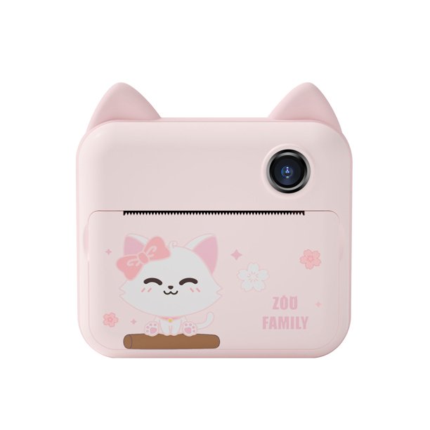 Cámaras Digitales para Fotografía Wifi Mini Kids Camera con Función de Impresión Instantánea, Juguete de Regalo de Cumpleaños para Niños con Grabación de Vídeo Y Lindas Pegatinas Fotográficas