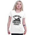 thumbnail image 3 of Funny Virginia Thanksgiving VA Turkey Womens Slim Fit Graphic Tee Brisco Brands M, 3 of 5