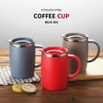 thumbnail image 2 of 500ml Creativo De Acero Inoxidable Taza Aislada De La Taza De Café Duradero (Gris), 2 of 10