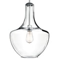 thumbnail image 4 of 1 Light Contemporary Large Bell Shade Pendant Light Fixture with Clear Glass-Chrome Finish-Clear Glass Color Bailey Street Home 147-Bel-2611334, 4 of 10