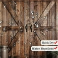 thumbnail image 5 of Small Size Rustic Barn Door Shower Curtain for Bathroom, Retro Countryside Wood Board Bathroom Decor Curtain Sets,Art Vintage Famhouse Western Bath Curtains RV Shower Curtains with Hooks 36X70IN, 5 of 6