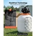 thumbnail image 3 of KFFKFF FlashPure Sand Filter Pump, 16 in for Above Ground Pool, 1 HP 4400 GPH, Swimming Pool Filter System with Timer, 6X Faster Filtration with Media Installed, 3 of 9