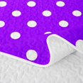 thumbnail image 5 of Erosebridal Rich Purple Polka Dot Twin Quilt Set,Pale White Dot Youth Pattern Twin Coverlet Set For Girls,2 Pieces, 5 of 7