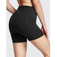 thumbnail image 5 of BALEAF Women's 5" Athletic Shorts High Waisted Brushed Side Pockets for Yoga Workout Volleyball Black XXXL, 5 of 8