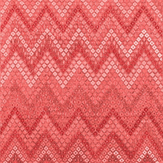 Ahgly Company Indoor Square Southwestern Red Country Area Rugs, 5' Square