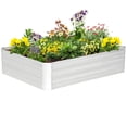 thumbnail image 1 of Outsunny Galvanized Raised Garden Bed, 4' x 3' x 1' Metal Planter Box, 1 of 8