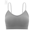 thumbnail image 6 of Gustave 5-Pack Women's Seamless Cami Bra V Neck Padded Bralette Spaghetti Strap Pullover Style Bras Tank Top Wire Free "Size XL", 6 of 9