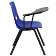 thumbnail image 5 of Flash Furniture Blue Ergonomic Shell Chair with Right Handed Flip-Up Tablet Arm, 5 of 6