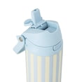 thumbnail image 3 of TAL 24oz Stainless Steel 2-in-1 Straw and Chug Water Bottle with Push Lid, Light Blue Stripes, 3 of 9