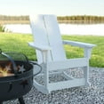 thumbnail image 6 of Emma + Oliver Modern All-Weather White Poly Resin Adirondack Rocking Chair for Indoor/Outdoor Use, 6 of 12