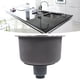 thumbnail image 2 of Fregadero de Cocina Redondo Pequeño, Barra de Acero Inoxidable, Lavabo Redondo con Desagüe de 30cm de Diámetro, 2 of 9