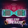 thumbnail image 3 of Hoverstar Flash Wheel Certified Hover board 6.5 In. Bluetooth Speaker with LED Light Self Balancing Wheel Electric Scooter , Chrome Turquoise, 3 of 7