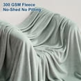thumbnail image 5 of PHF Fleece Twin Blanket, Fuzzy Soft Lightweight Blankets for Bed, Sofa, Suitable for All Season, Sage Green, 66x90 inches, 5 of 6
