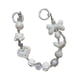 thumbnail image 5 of Llavero de cuentas para mujer, colgante decorativo, adorno colgante, cuentas con dijes Blanco, 5 of 9