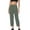 Green, variant on BXINGOHAI Stretch Active Pants for Women Soft Elastic Waist Capri Yoga Pants Lightweight Pull On Wide Leg Leggings with Pockets Green 3XL