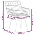 thumbnail image 4 of vidaXL 7 Piece Garden Dining Set Poly Rattan, 4 of 5