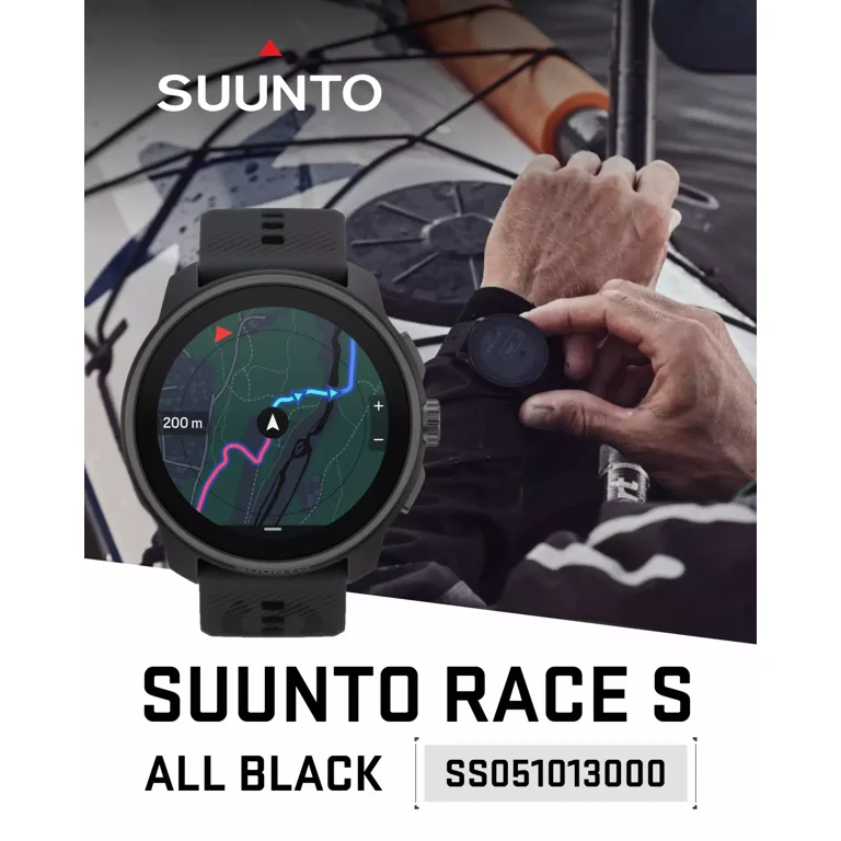 Suunto Race S AMOLED Touchscreen GPS Sports All Black Suunto Race S AMOLED Touchscreen GPS Sports All Black