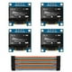 thumbnail image 2 of MakerFocus 4pcs I2C OLED 0.96 Pulgadas Módulo de Pantalla OLED IIC SSD, 2 of 2