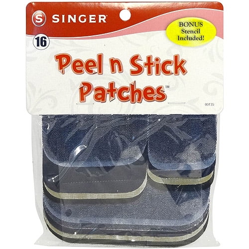 Peel and Stick Patch Combo Kit, Denim and Twill