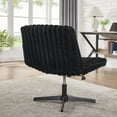 thumbnail image 4 of CQSXDA Wide Seat Adjustable Swivel Criss Cross Chair, for Office and Vanity Use, Ergonomic Design, 4 of 9