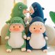thumbnail image 4 of Pig plush stuffed toy, dinosaur pig shark pig plush pillow, 4 of 4