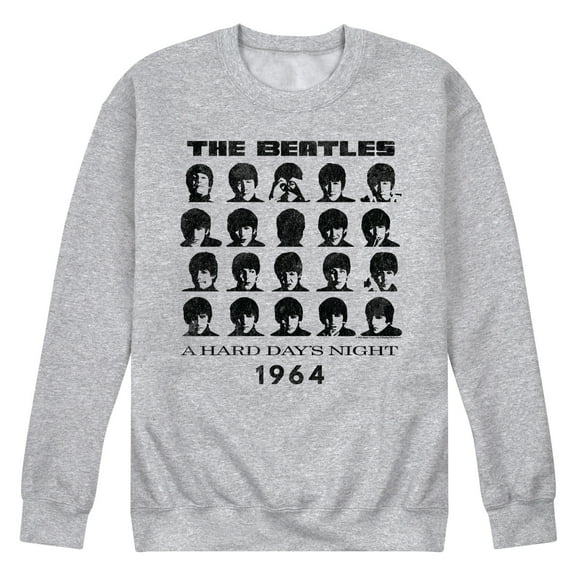 The Beatles - Hard Days Night-Men's Crew Fleece Sweatshirt