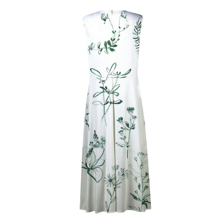 Black pleated spring linen dresses women 4951