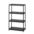 thumbnail image 4 of Mainstays 4-Shelf Metal Frame Bookcase, Black Finish, 4 of 9