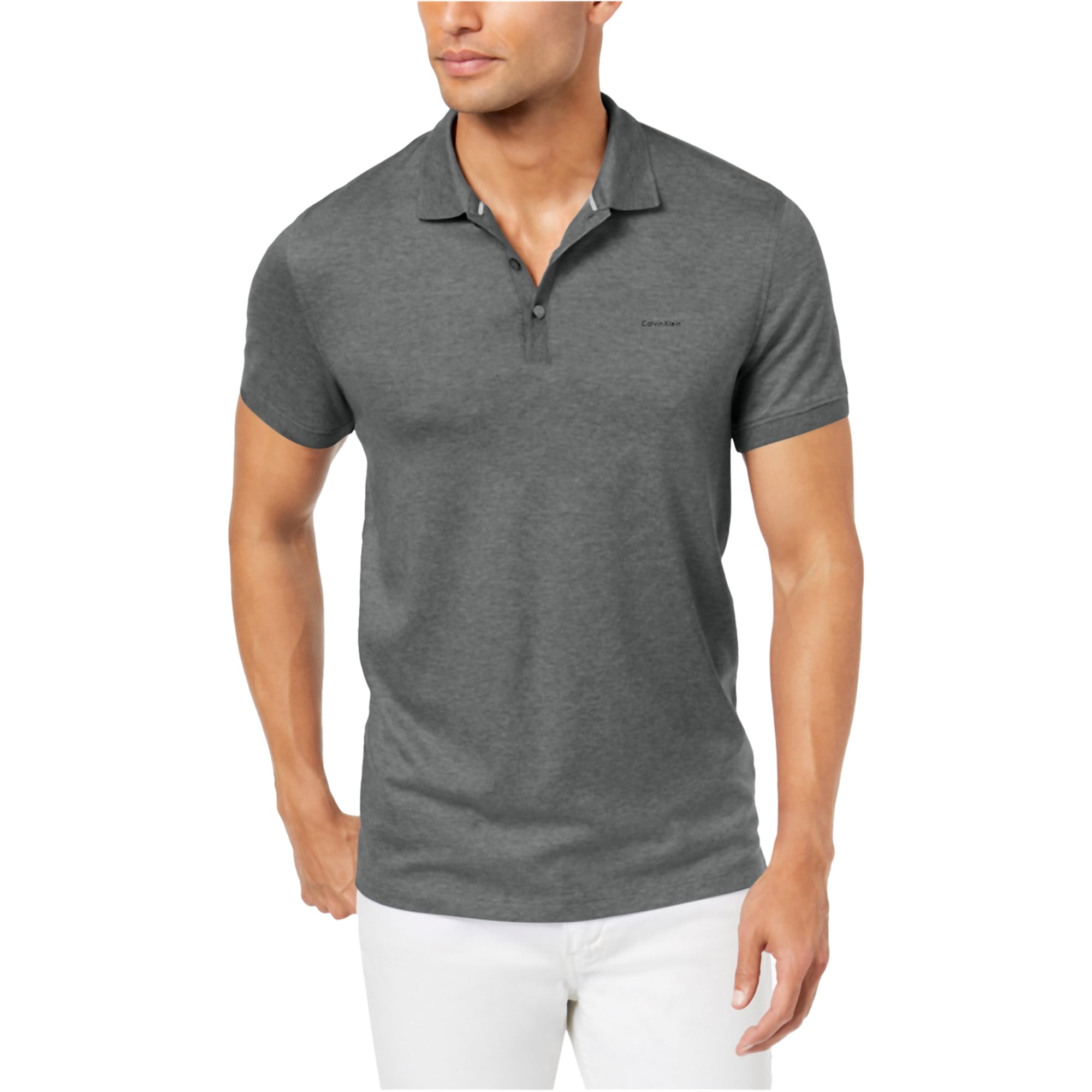 Calvin Klein - Calvin Klein Mens Interlock Liquid Touch Rugby Polo ...