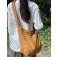 thumbnail image 2 of Bolso bandolera Hobo de lona NATINSA Brown, 2 of 6