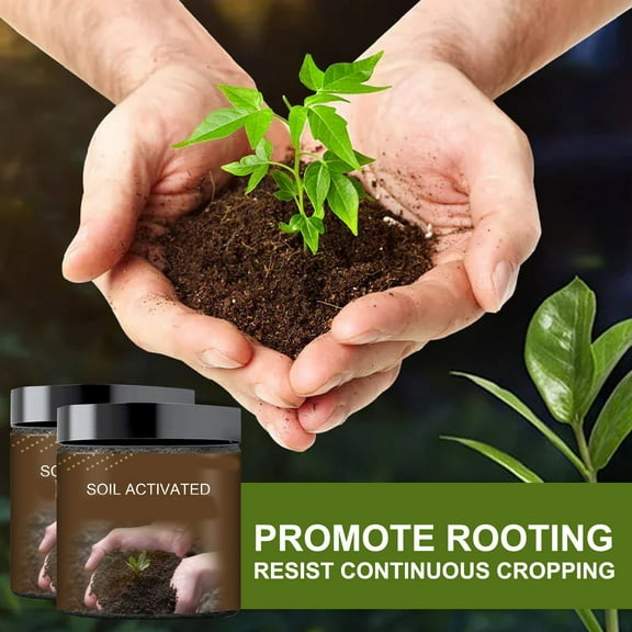 Soil Activated, 2026 Organic Soil Activator & Plant Fertilizer for Raised Garden Beds, Potting Mix, and Seedling Compost Prevent Compaction, Promote Plant Rooting 100g (1 PC)