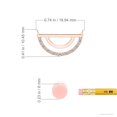thumbnail image 3 of ANGARA Natural Semi-Circle Diamond Pendant in 14K Rose Gold for Women (Size-1.1mm| Color-I-J| Clarity-I1-I2) | April Birthstone, Anniversary, Jewelry Gift for Women | Natural Diamond Necklace, 3 of 8