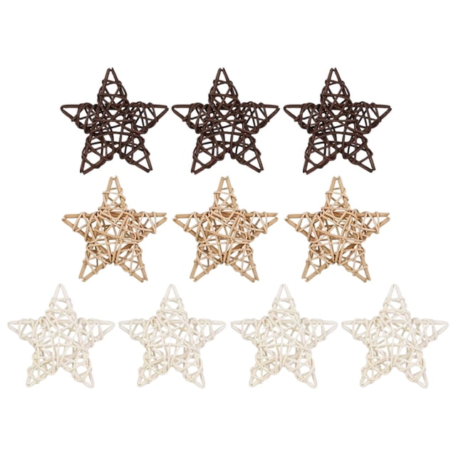 Photography Prop Set Rattan Star & Heart Decor Set Natural Wicker Photo Props for Photography Home Decor & Tabletop Styling Valentín Day Gift for Him Valentín Decorations Outdoor