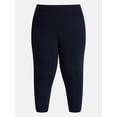thumbnail image 6 of Terra & Sky Women's Plus Size Capri Legging, Sizes 0X-5X, 6 of 6