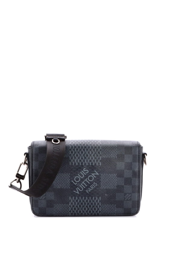 Pre-Owned Studio Messenger Bag Limited Edition Damier Graphite 3D By Rebag
