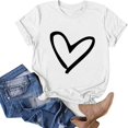 thumbnail image 4 of Fiudx Ofertas y Liquidaciones Blusa Informal de Manga Corta con Estampado de Cuello Redondo para Mujer, 4 of 5
