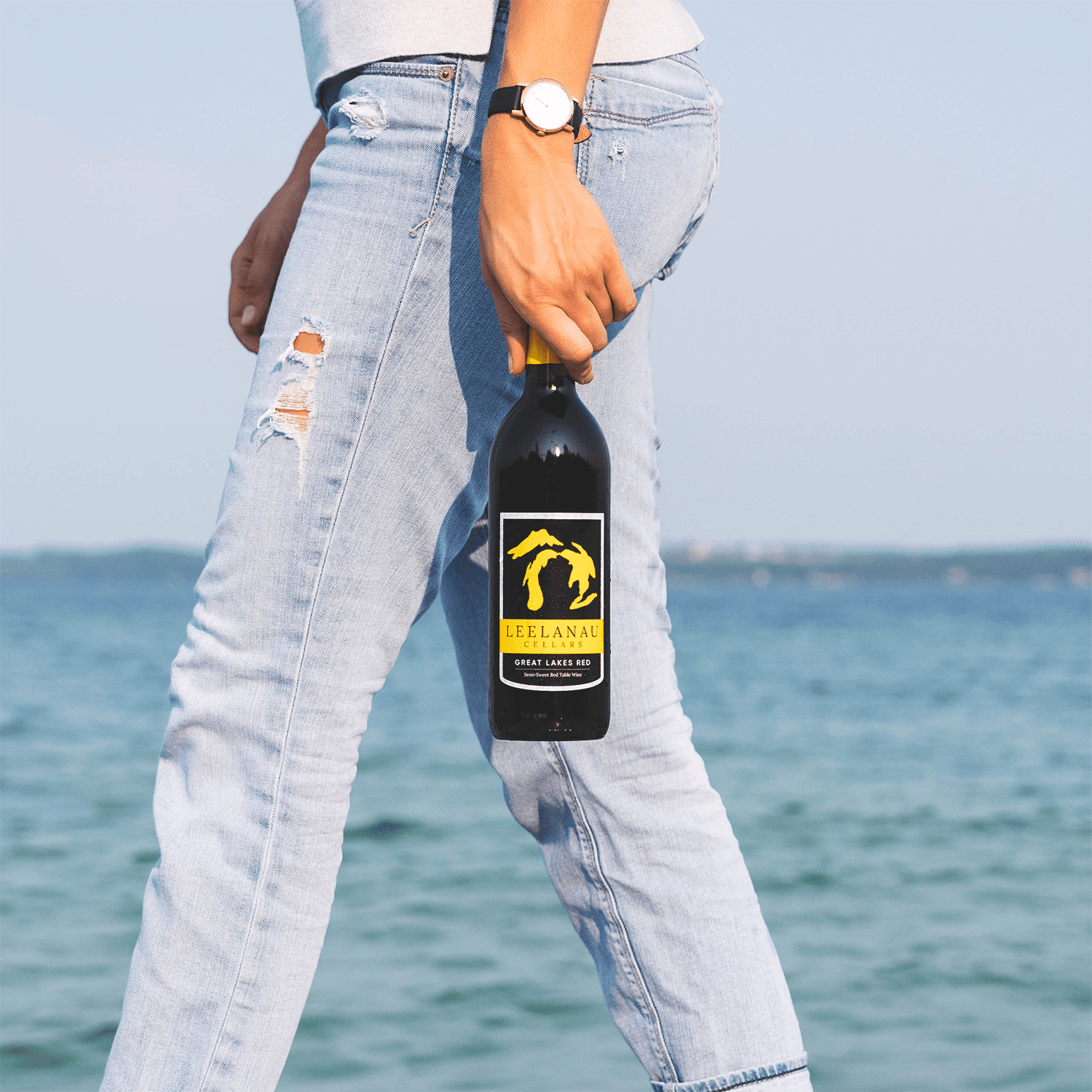 Leelanau Cellars Great Lakes Red Wine, Leelanau County, 750ml Glass Bottle