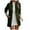 Army Green Cardigan Coats for Women, variant on USSUMA Outwear For Women - Women Fuzzy Fleece Zipper Cardigan Solid Color Trench Jacket Plush Thicken Fuzzy Coat Outwear