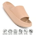 thumbnail image 3 of Homieway Khaki Sandals for Women and Men,Non-Slip Bathroom Shower Sandals,Soft and Thick Sole Cloud Slippers, 3 of 8