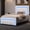 White, variant on 4 EVER WINNER Twin Size Bed Frame with LED Lights, Velvet Upholstered Adjustable Diamond Headboard, Wooden Slats Support, Noise Free, No Box Spring Needed, White
