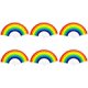 thumbnail image 1 of Rainbow Fan, 6 Pcs Dance Decoration Hand Fan Summer Rainbow Fan Decorations Folding Fan, 1 of 5