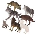 thumbnail image 2 of Wolf Statues Sculptures 7Pcs PVC Garden Decoration Perfect For Fairy Gardens And DIY Terrariums, 2 of 3