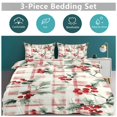 thumbnail image 5 of 3 Pcs Soft Bedding Set, Includes 1 Duvet Cover with Zipper And 2 Pillow Shams,Christmas Plaid Christmas Tartan King(102"×90"), 5 of 8